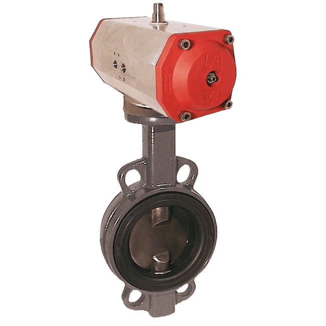 Kobold Automated Butterfly Isolating Valve with Pneumatic Actuator, KLP-TA